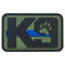 K9 কুকুরের মনোবল পিভিসি প্যাচ সামরিক কৌশলগত প্রতীক ব্যাজ হুক ব্যাক রাবার প্যাচ